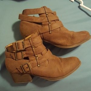Brown booties